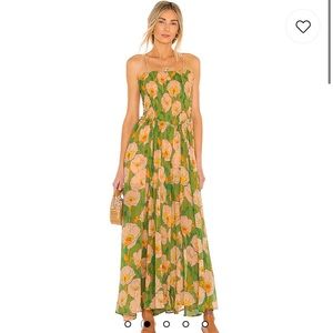 NWT Free People Sophia Jumpsuit in Avocado